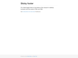 Sticky Footer Thumb